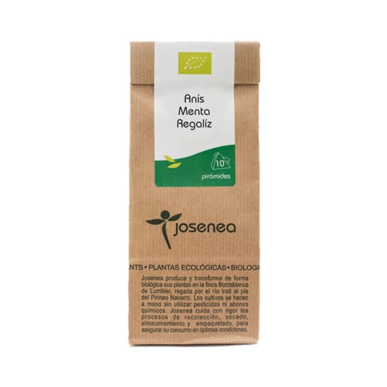 Josenea Anís Menta Regaliz BIO 10 pirámides