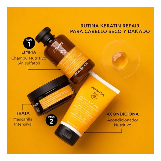 Apivita Keratin Repair Champú Nutritivo Reparador 250ml