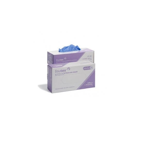 Guantes Nitrilo Sin Polvo Lisutex Para Exploración 100 uds T Pequeña