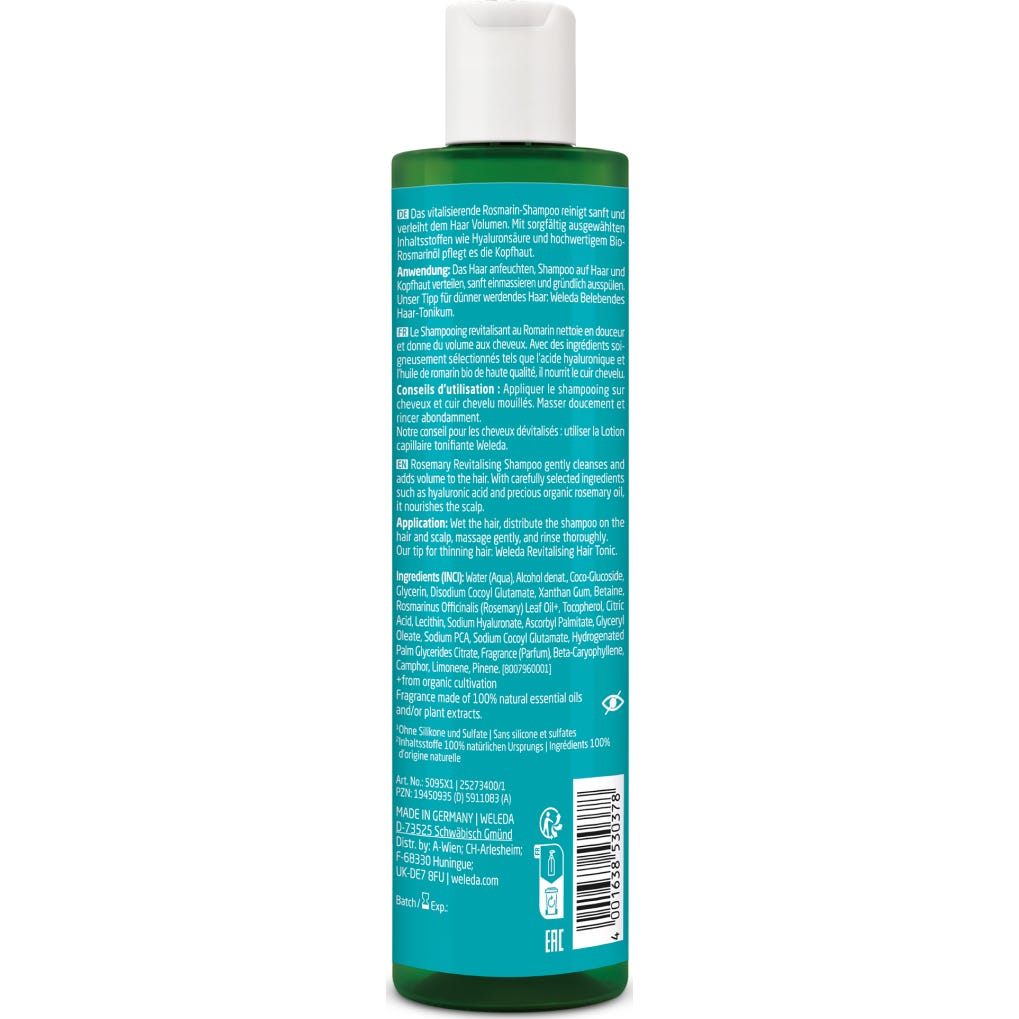 Weleda Champú Revitalizante de Romero 250ml