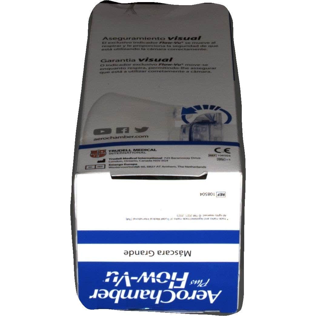 Aerochamber Plus Flow-Vu Cámara de inhalación adulto 1ud
