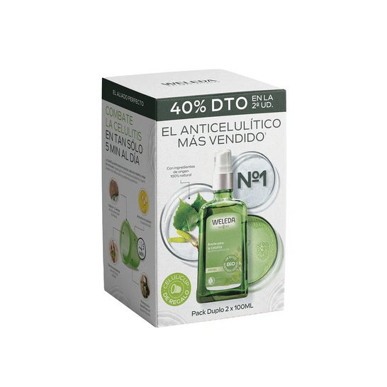 Weleda Aceite para la Celulitis de Abedul 2x100ml + Celulicup
