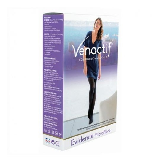 Venactif 3 Evidence Media Microfibra Negro N4 1 Par