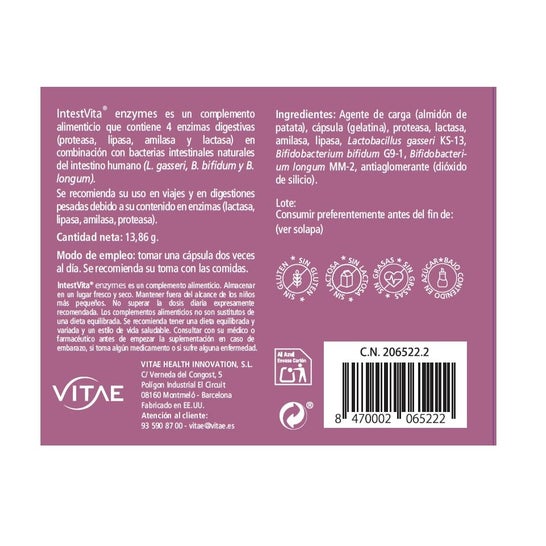Vitae IntestVita Enzymes 30caps
