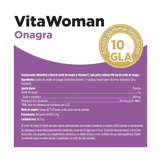Eladiet aceite de onagra bote 100 perlas