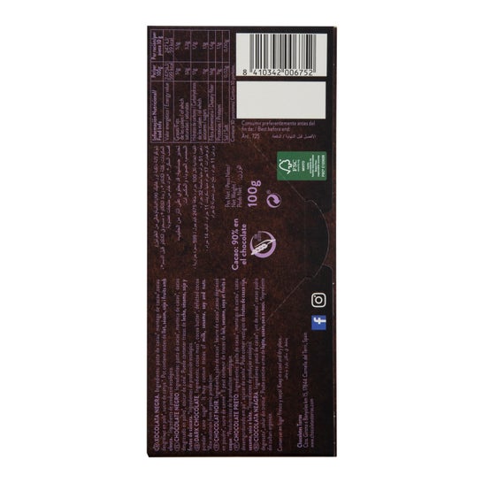 Torras Chocolate Negro 90% Cacao 100 g