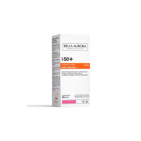 Bella Aurora Protector Solar Facial Anti-Manchas Piel Normal-Seca SPF50+ 50ml