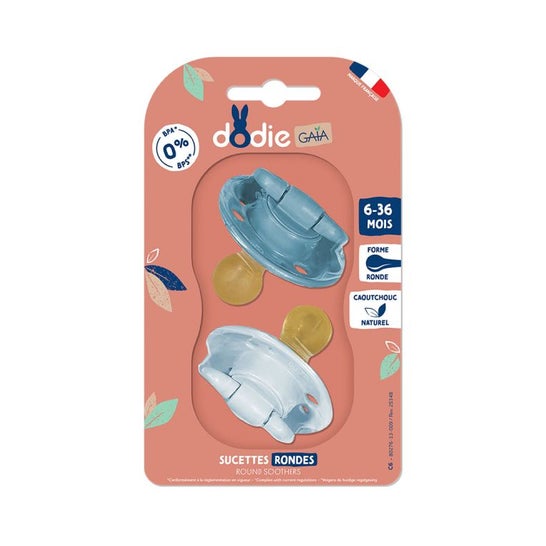Dodie Chupetes Redondos Cielo Estrella 6-36 M 2 uds
