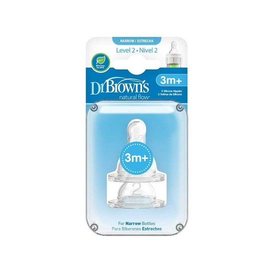 Dr. Brown's Kit Tetinas Boca Estrecha +3 Meses 2uds