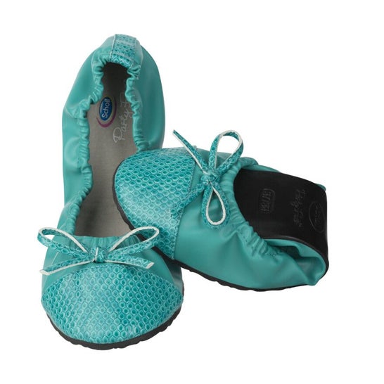 Scholl Bailarina PB Croc Turquesa Talla 39-40 1 Par