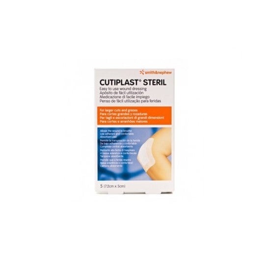 Cutiplast® apósito estéril 7,2 cm x 5 cm 5uds