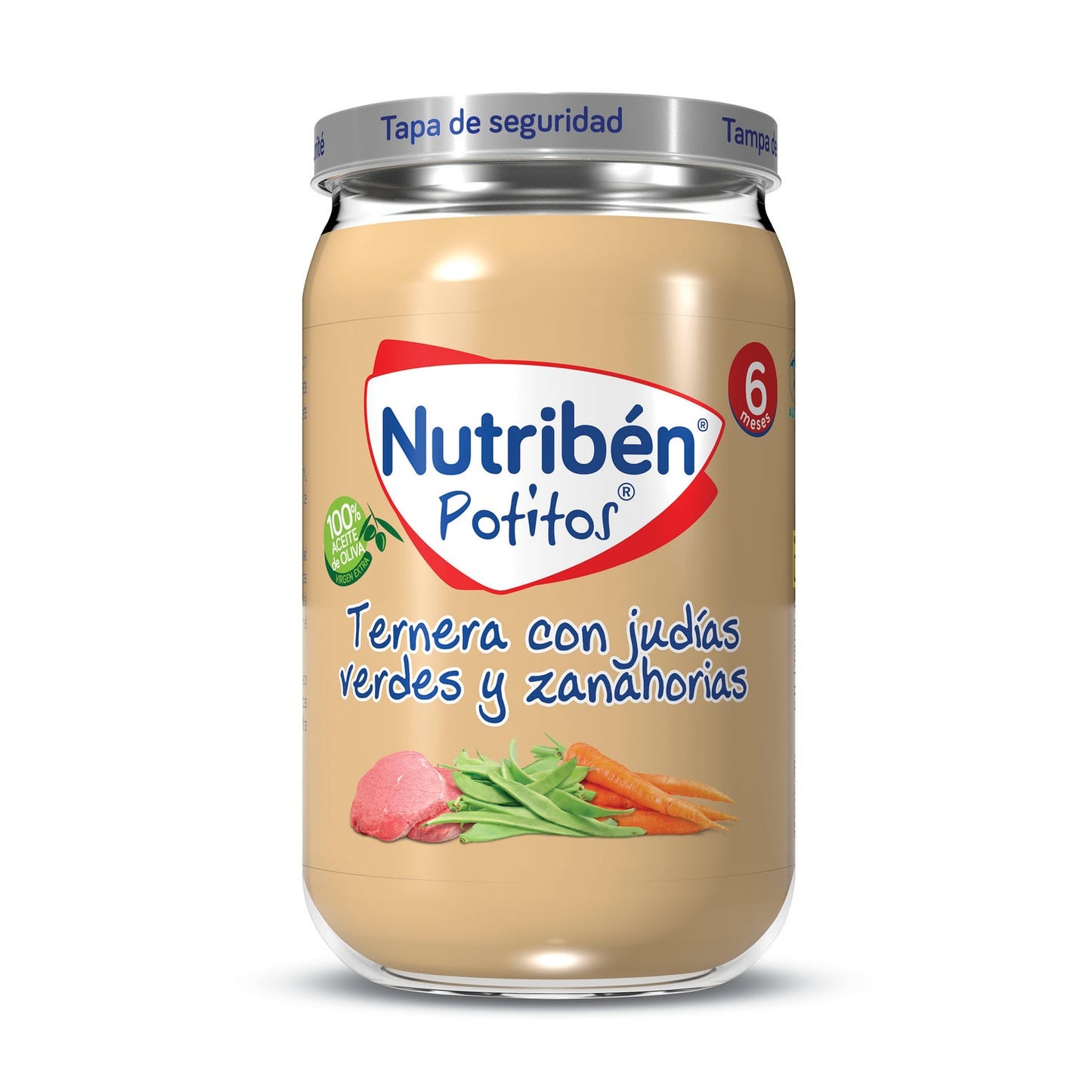 Nutriben Potito Ternera con Judias Verdes y Zanahoria 235Gr