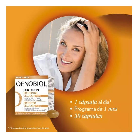 Oenobiol Sun Expert Protector Celular Antiedad Piel Normal 2x30caps