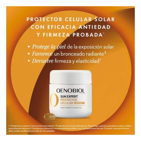 Oenobiol Sun Expert Protector Celular Antiedad Piel Normal 2x30caps