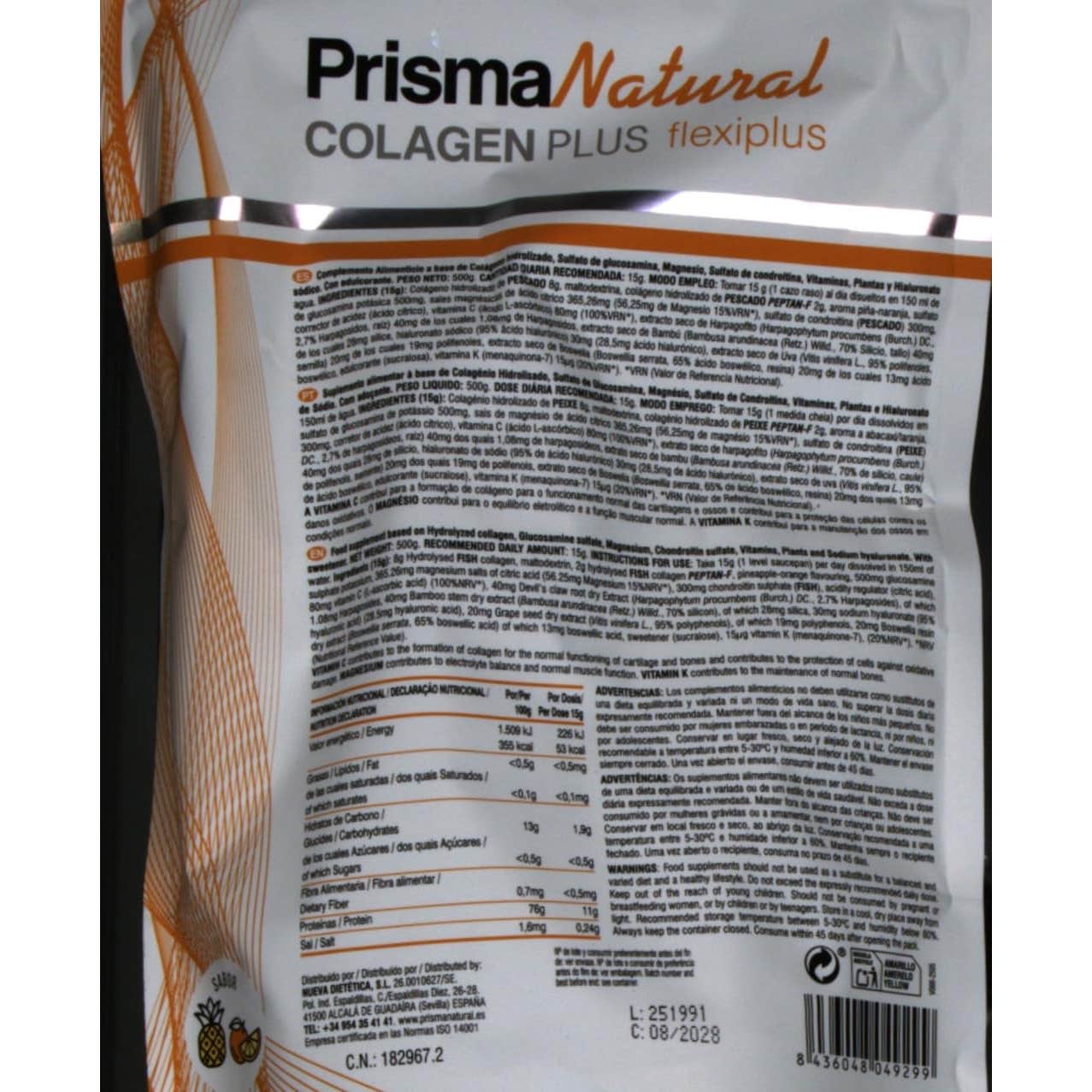 Prisma Natural Colagen Plus Flexiplus Formato Ahorro 500g
