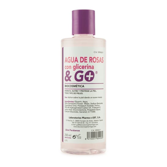 & Go Agua Rosas + Glicerina 250ml