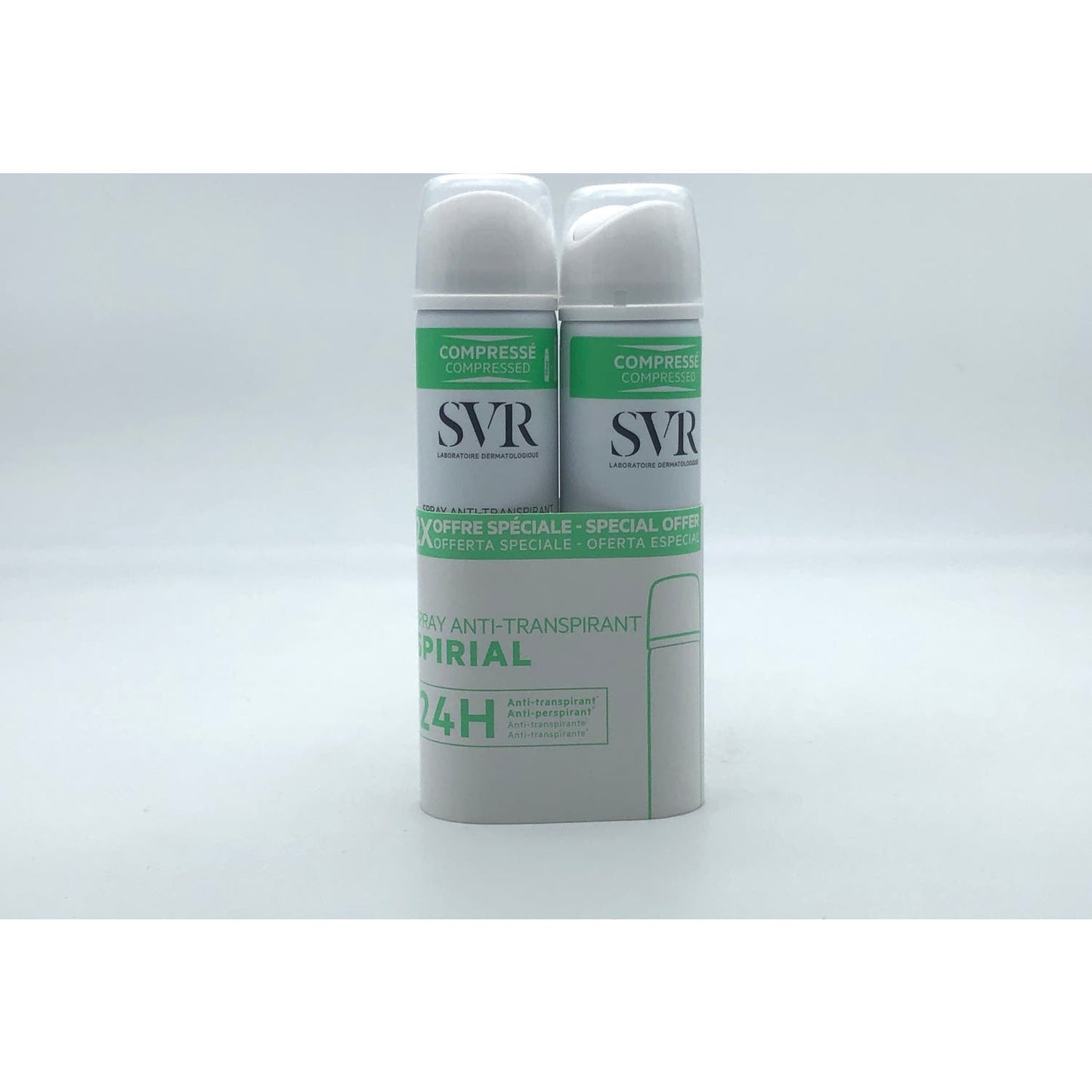 SVR Spirial Spray Desodorante Antitranspirante Intenso 48H 2x75ml