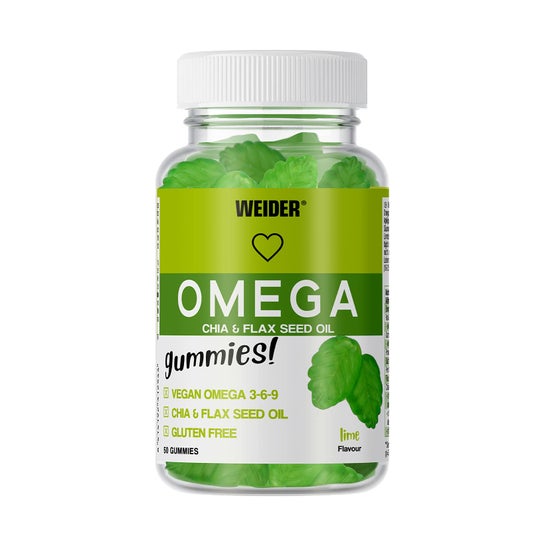 Weider Energy Boost Gummies Omega 50 uds