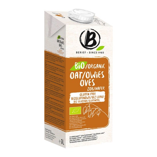 Berief Food Bebida Vegetal de Avena Sin Gluten 1L