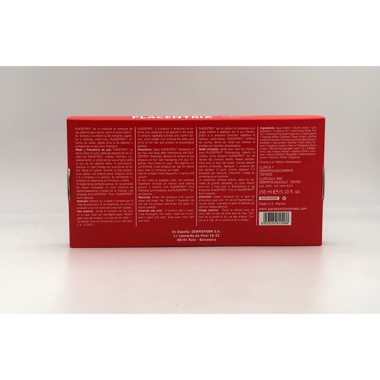Placentrix anticaída 10amp