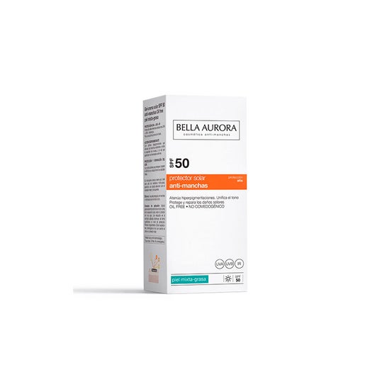 Bella Aurora Protector Solar Facial Anti-Manchas Piel Mixta-Grasa SPF50+ 50ml