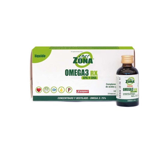 Enerzona omega 3 Rx 3 frascos de 33ml