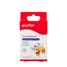 Acofar Tiras Infantiles Tattoo Emoji 16 U