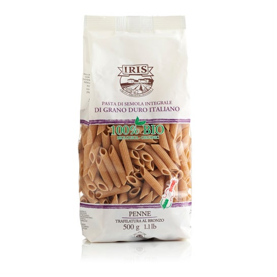 Iris Macarrón Penne Integral Bio 500g