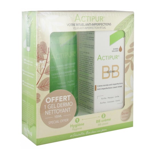 Actipur Set Bb Tinted Cream Dore + gel Dermolimpiador
