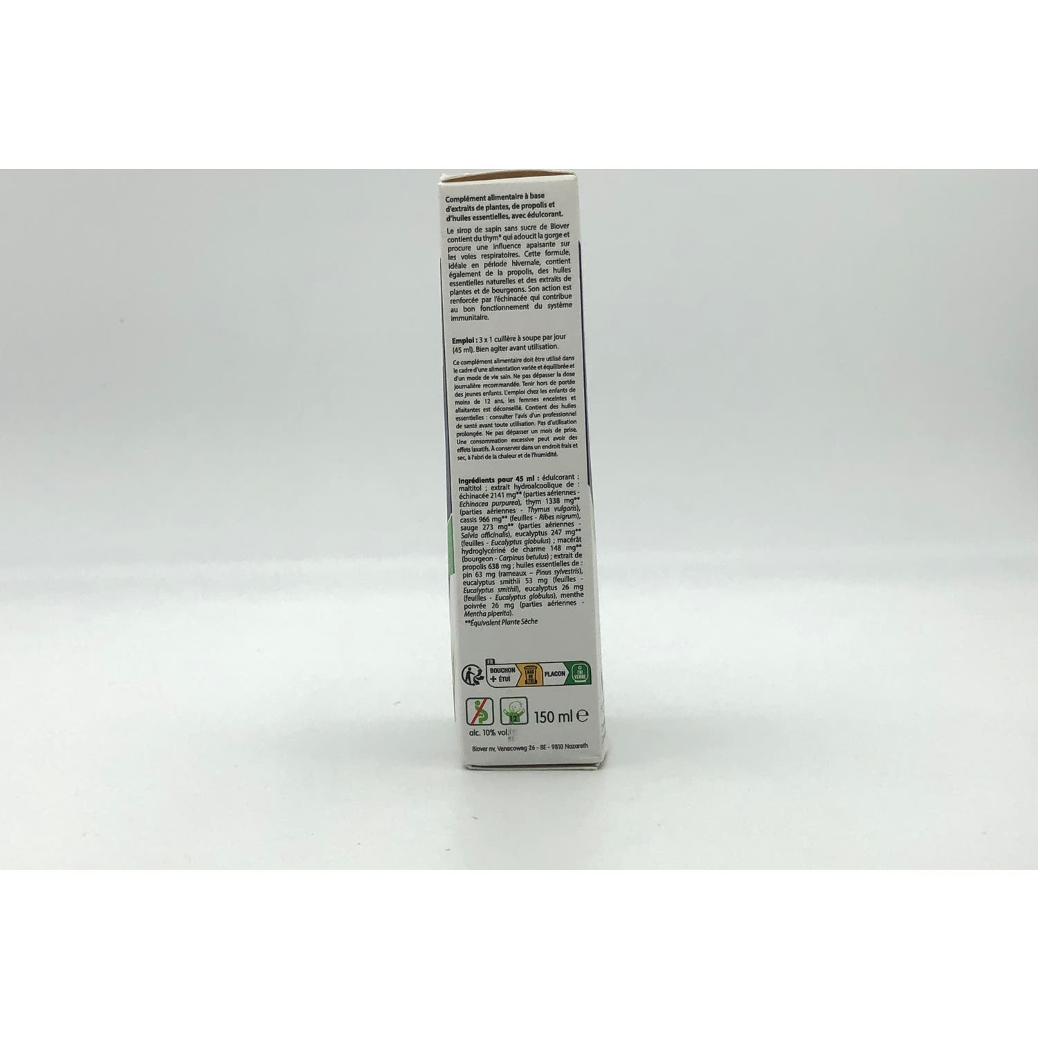 Biover Jarabe De Pino Sin Azúcar 150ml