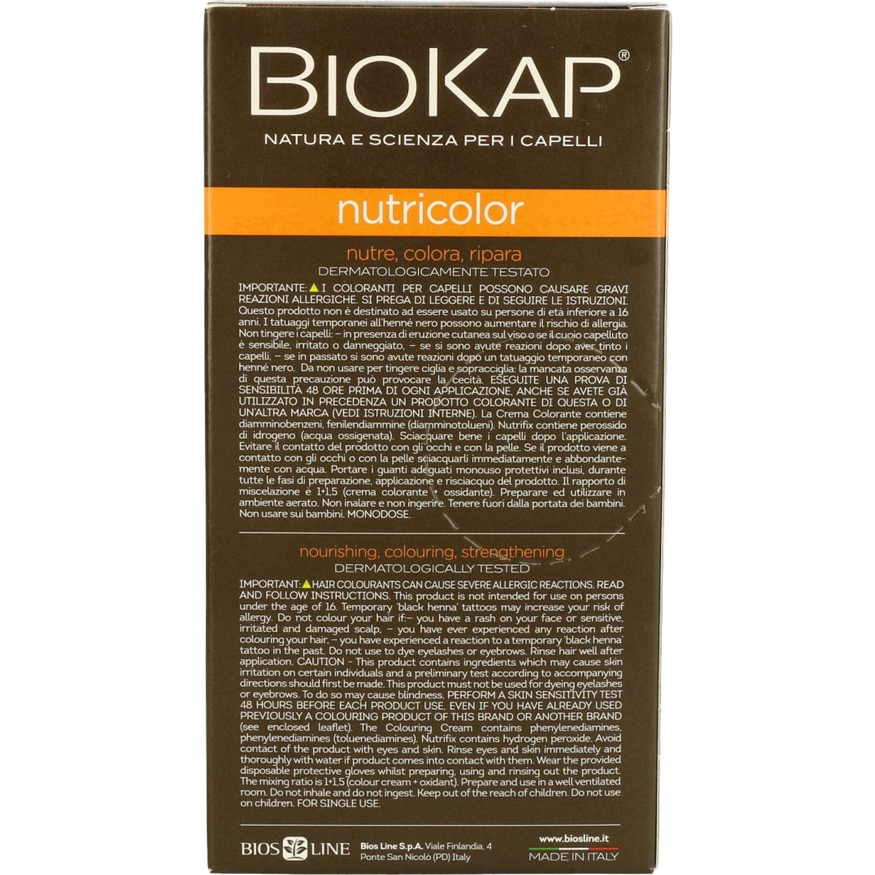 Biokap Tinte 6.3 Rubio Dorado Oscuro 140ml
