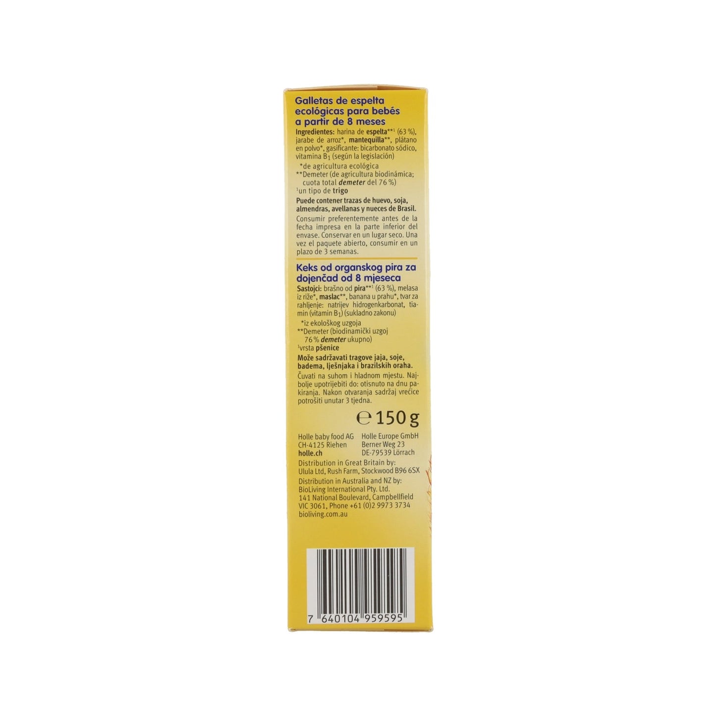 Holle Galletas de Espelta 150g