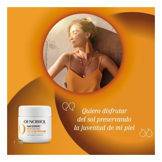 Oenobiol Sun Expert Protector Celular Antiedad Piel Normal 30caps