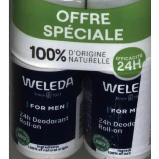Weleda for Men Desodorante Roll-On 24h 2x50ml