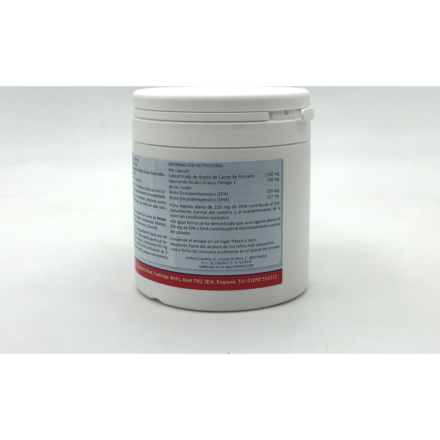 Lamberts Aceite de Pescado Puro 1100mg 120caps