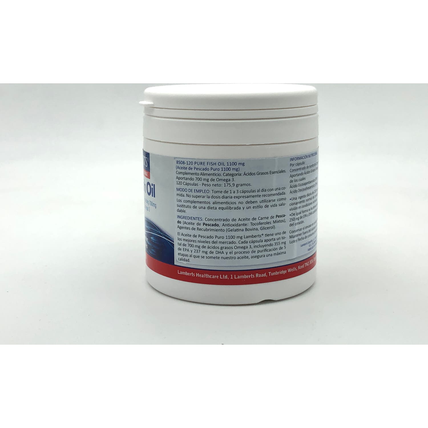 Lamberts Aceite de Pescado Puro 1100mg 120caps