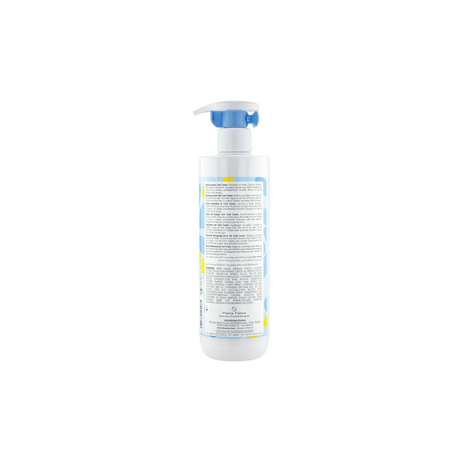 Klorane Bebé Crema Limpiadora 500ml