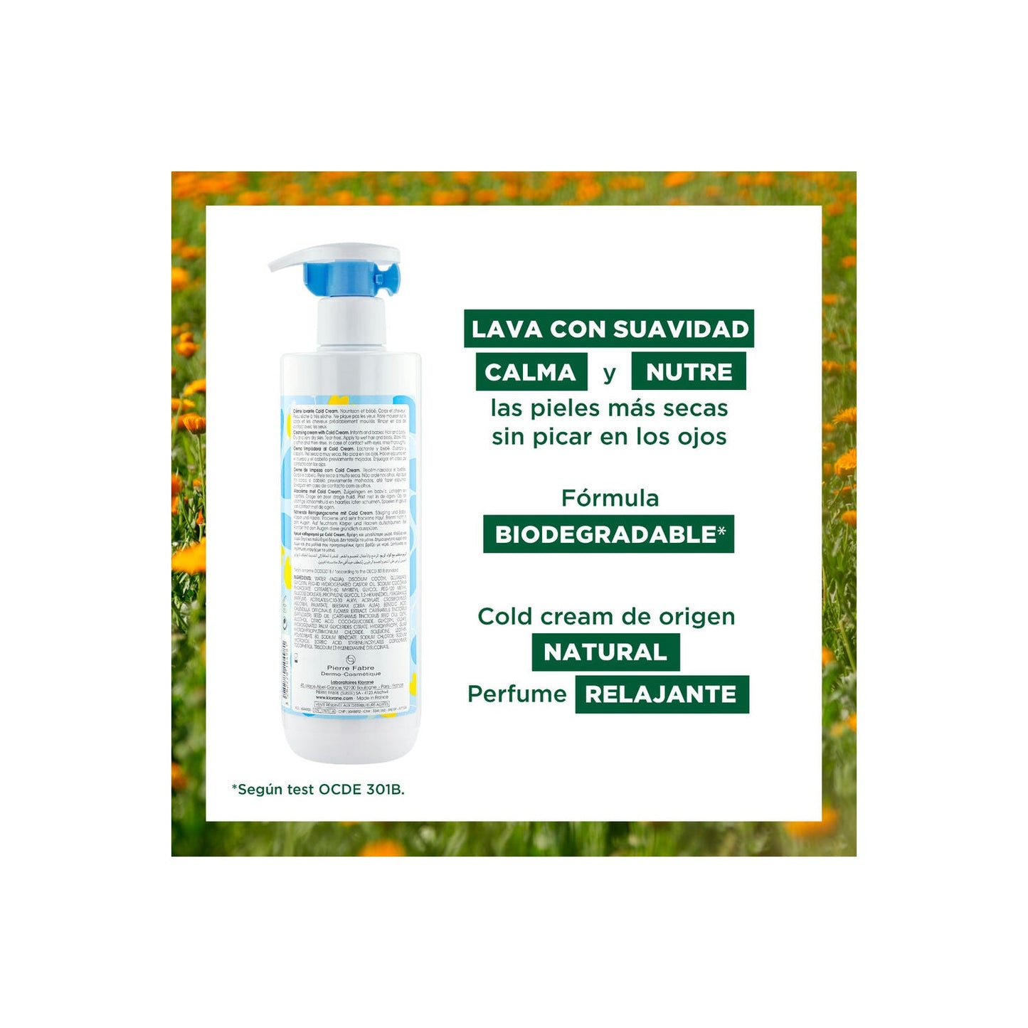 Klorane Bebé Crema Limpiadora 500ml