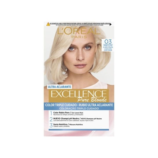 L'Oreal Excellence Creme Hair Color Set 03 Ultra Light Ash Blonde
