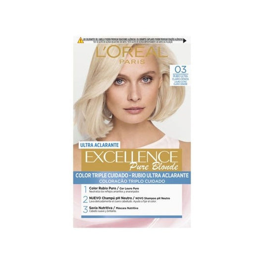 L'Oreal Excellence Creme Hair Color Set 03 Ultra Light Ash Blonde