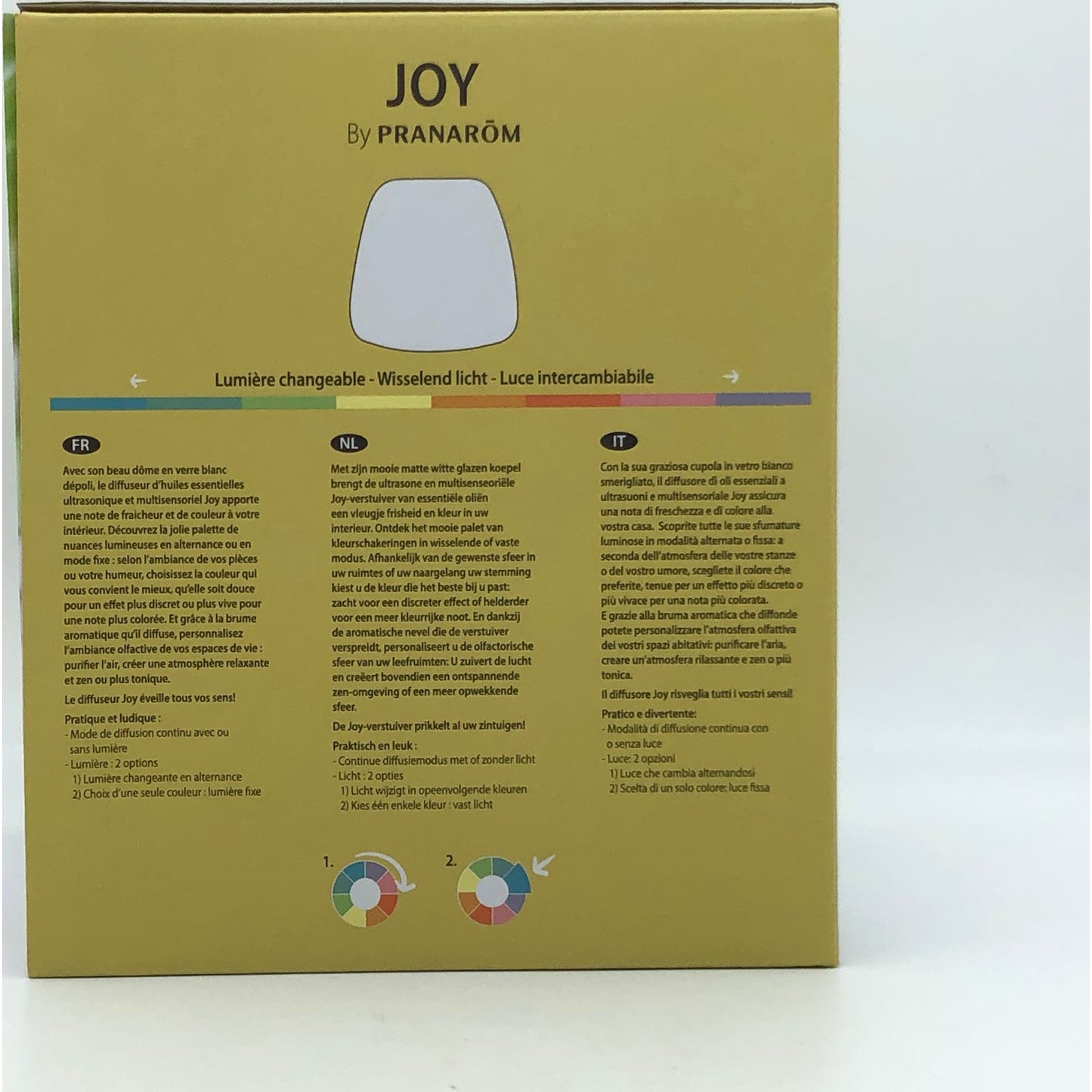 Pranarôm Joy Difusor Ultrasónico Luz Multicolor
