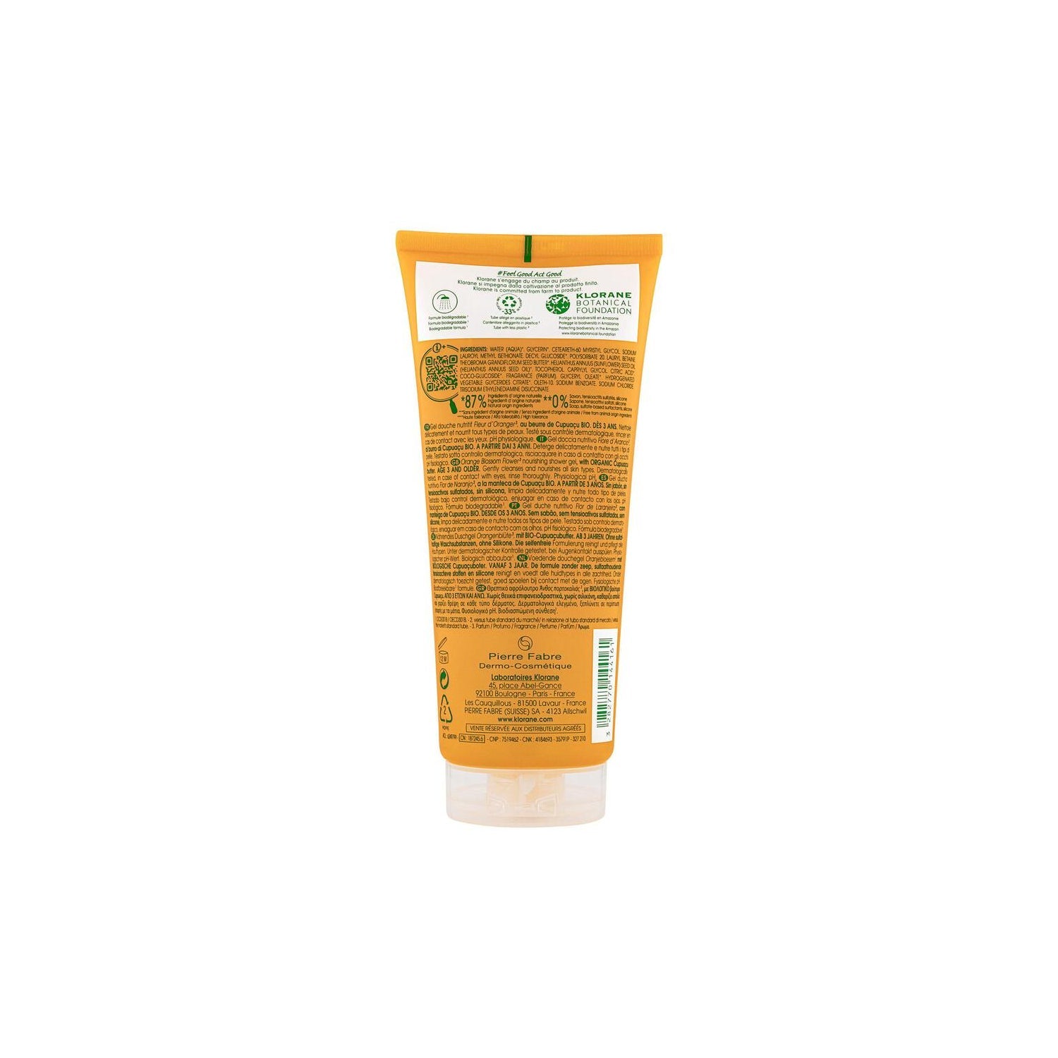 Klorane Gel de Ducha Flor de Naranjo 200ml