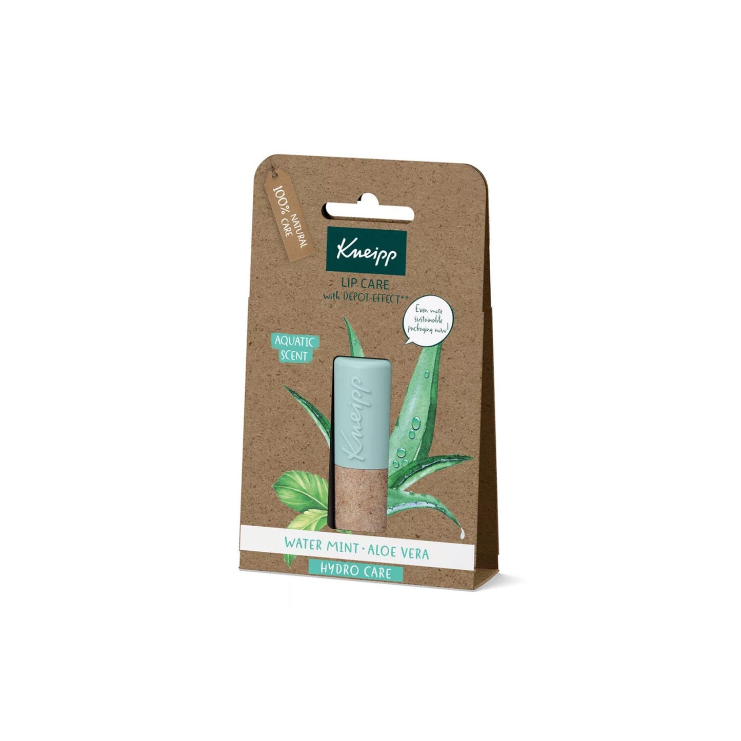 Kneipp Bálsamo labial Hydro Care aloe vera y menta acuática 4,7g