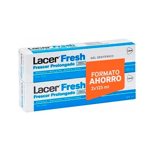 Lacer LacerFresh Frescor Prolongado Gel Dentífrico 2x125ml