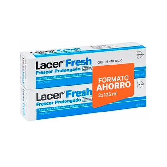 Lacer LacerFresh Frescor Prolongado Gel Dentífrico 2x125ml