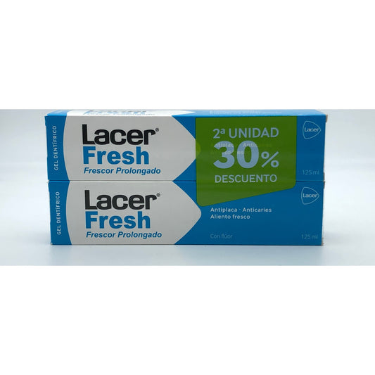 Lacer LacerFresh Frescor Prolongado Gel Dentífrico 2x125ml