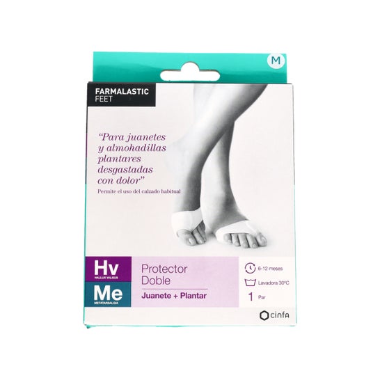 Farmalastic podo almohadilla doble protección talla m 2uds