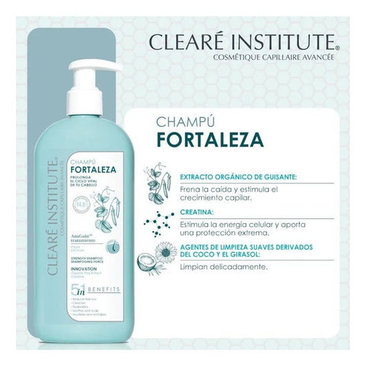 Clearé Institute champú fortaleza anticaida 400ml