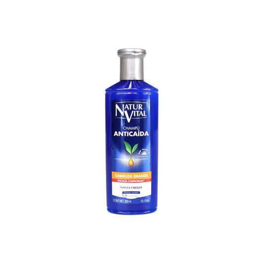 NaturVital Champú Anticaída Cabello Graso 300 ml