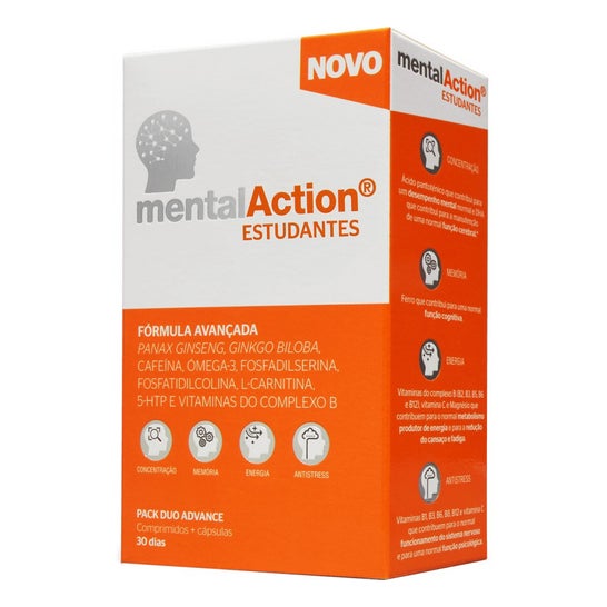 MentalAction® Estudantes Comprimidos + Cápsulas 30días
